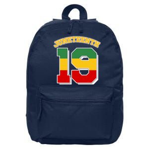 Juneteenth 19 Nineteen Jersey  16 in Basic Backpack