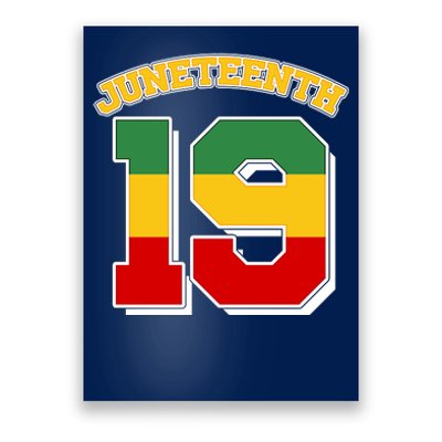 Juneteenth 19 Nineteen Jersey  Poster