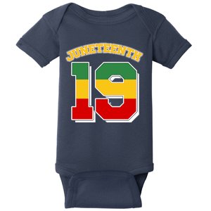 Juneteenth 19 Nineteen Jersey  Baby Bodysuit