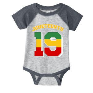 Juneteenth 19 Nineteen Jersey  Infant Baby Jersey Bodysuit