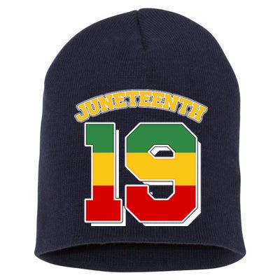 Juneteenth 19 Nineteen Jersey  Short Acrylic Beanie