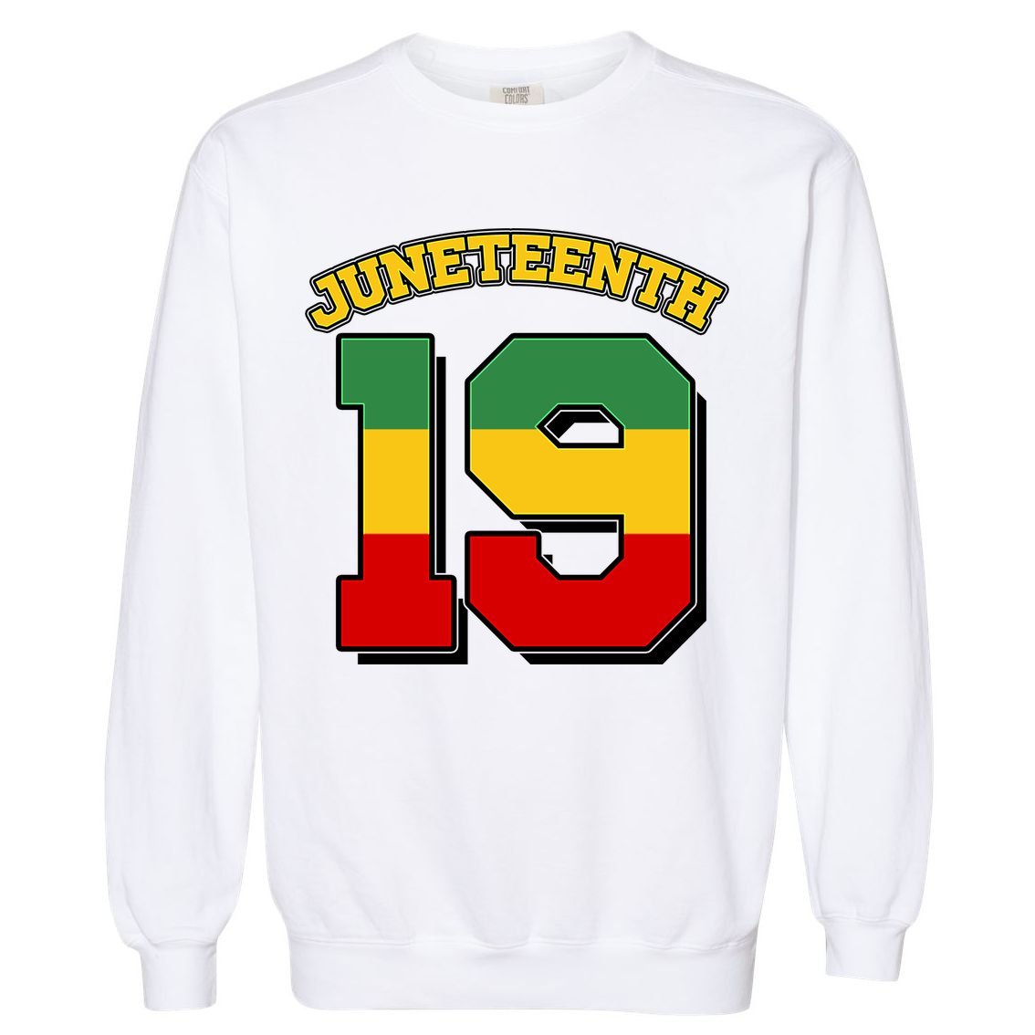 Juneteenth 19 Nineteen Jersey  Garment-Dyed Sweatshirt
