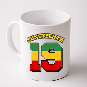 Juneteenth 19 Nineteen Jersey  Coffee Mug