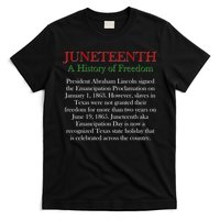 Juneteenth A History of Freedom T-Shirt