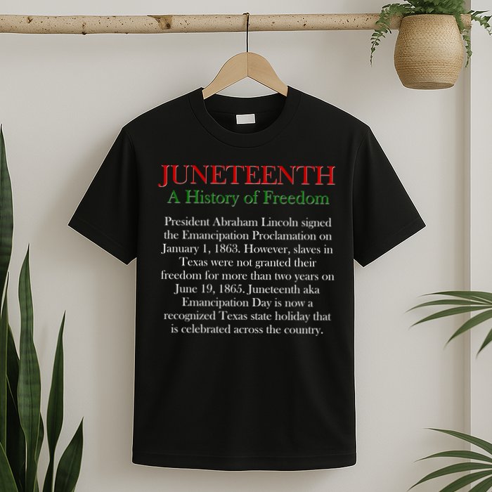 Juneteenth A History of Freedom T-Shirt