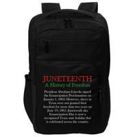 Juneteenth A History of Freedom Impact Tech Backpack