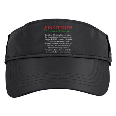 Juneteenth A History of Freedom Adult Drive Performance Visor