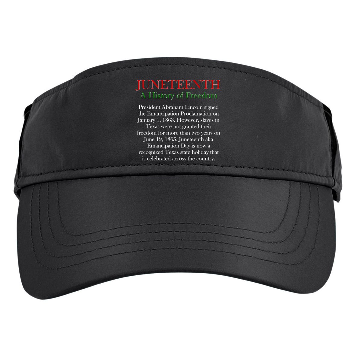 Juneteenth A History of Freedom Adult Drive Performance Visor