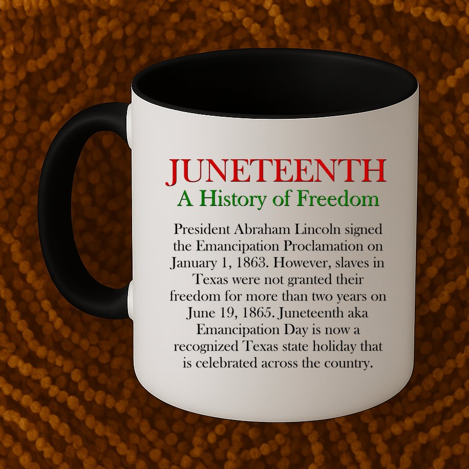 Juneteenth A History of Freedom Mug