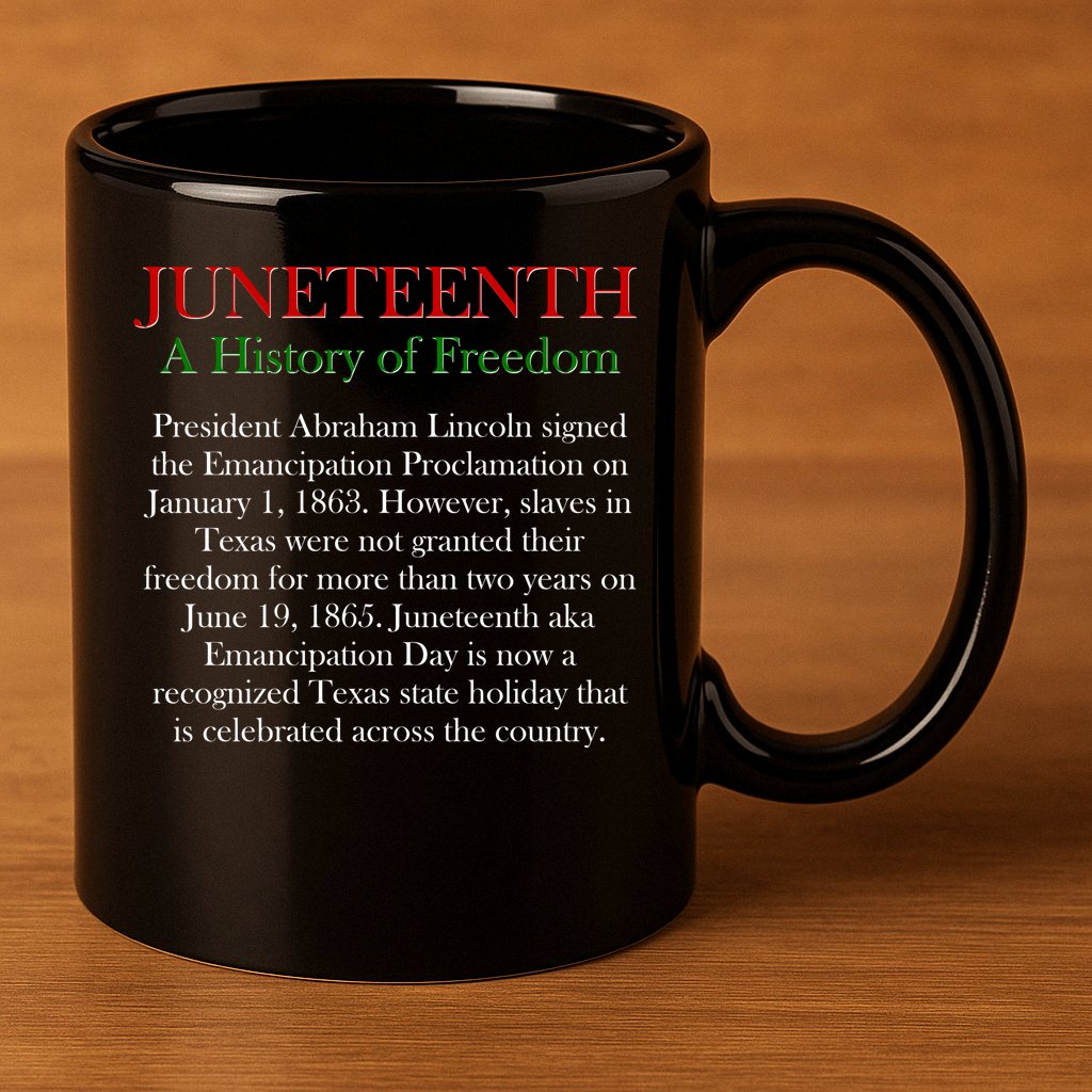 Juneteenth A History of Freedom 11oz C Handle Ceramic Mug