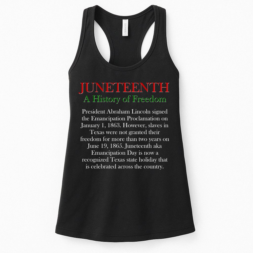 Juneteenth A History of Freedom Womens Tank Top