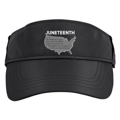 Juneteenth African American Black US History Adult Drive Performance Visor
