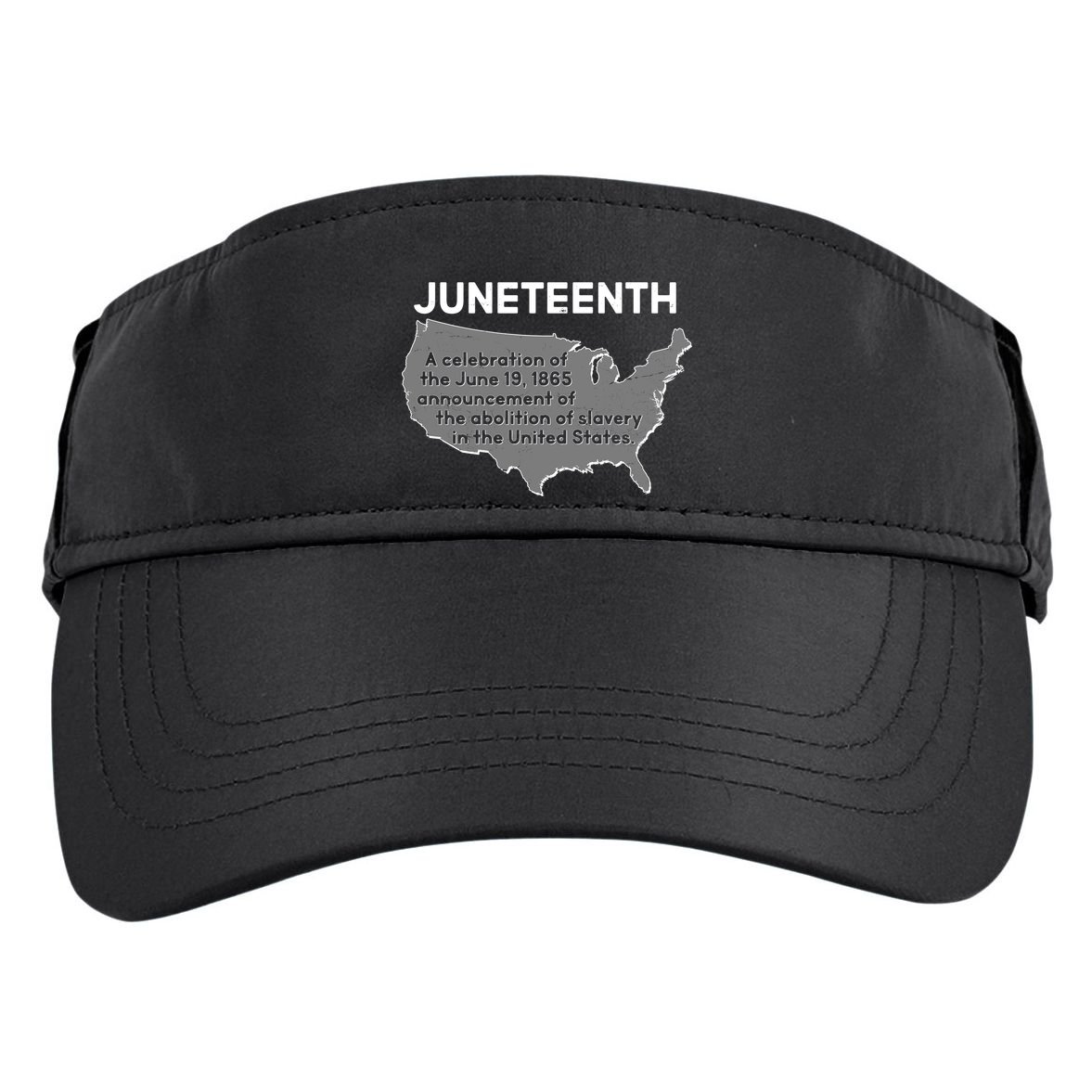 Juneteenth African American Black US History Adult Drive Performance Visor