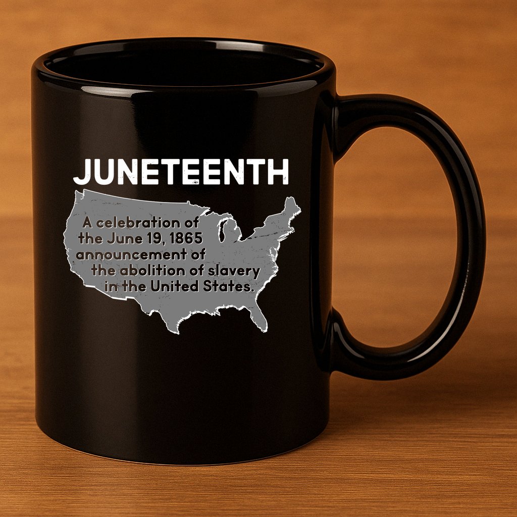 Juneteenth African American Black US History 11oz C Handle Ceramic Mug