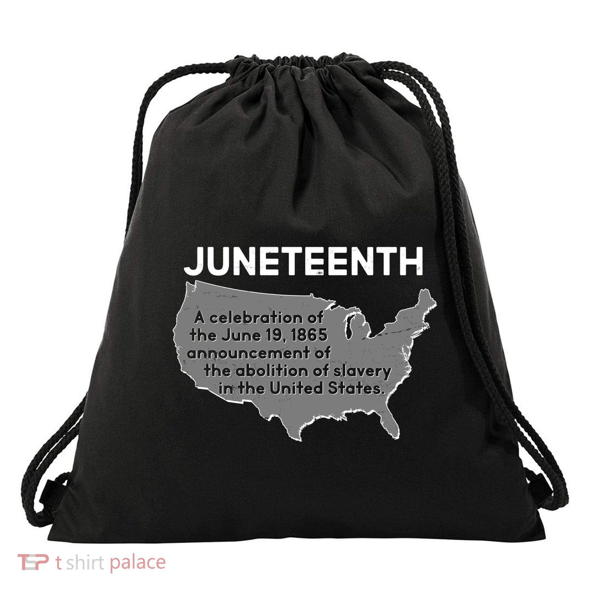 Juneteenth African American Black US History Drawstring Bag