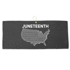 Juneteenth African American Black US History Large Microfiber Waffle Golf Towel