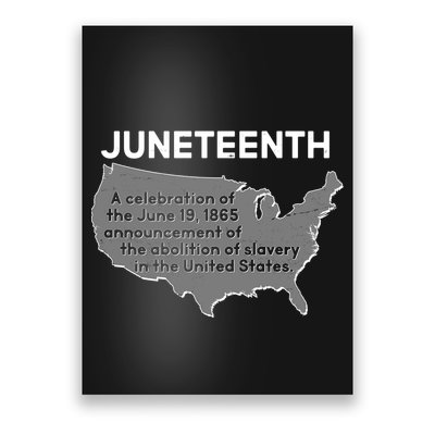 Juneteenth African American Black US History Poster
