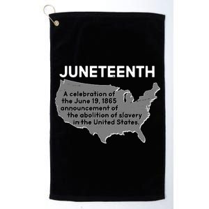 Juneteenth African American Black US History Platinum Collection Golf Towel