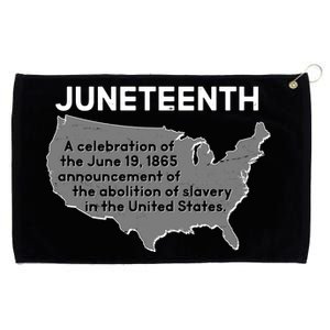 Juneteenth African American Black US History Grommeted Golf Towel