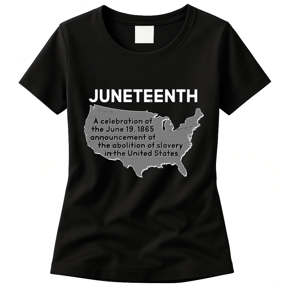 Juneteenth African American Black US History Womens T-Shirt