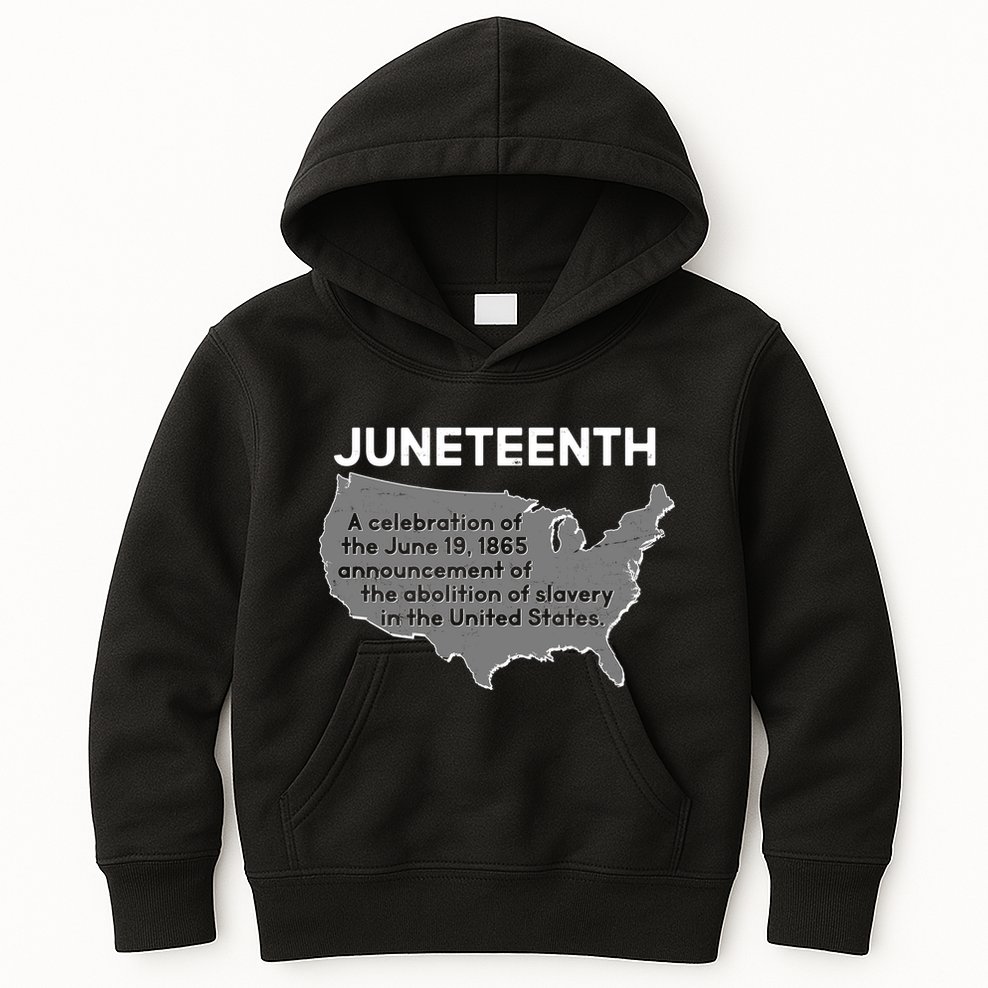 Juneteenth African American Black US History Kids Hoodie