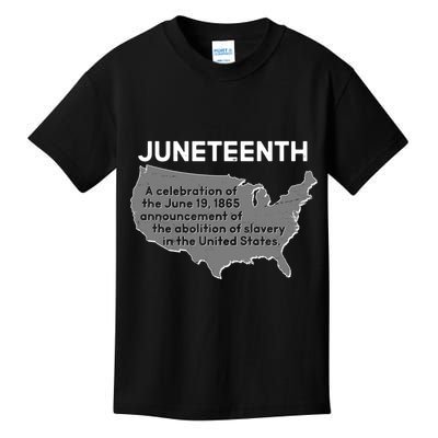 Juneteenth African American Black US History Kids T-Shirt