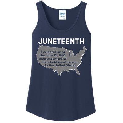 Juneteenth African American Black US History Ladies Essential Tank