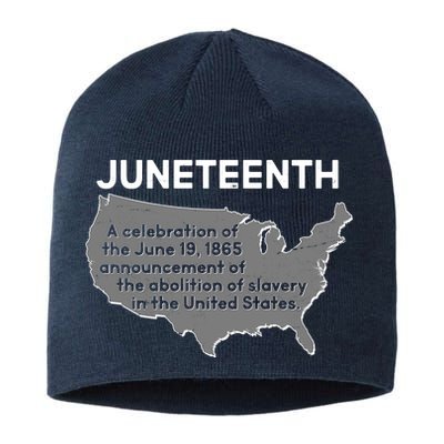 Juneteenth African American Black US History Sustainable Beanie