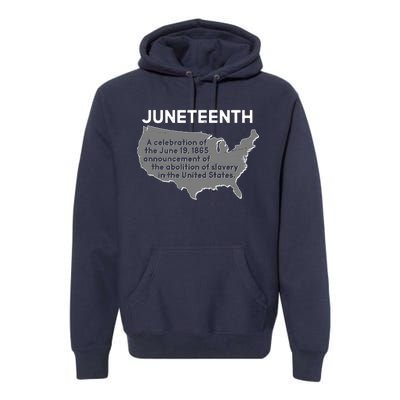 Juneteenth African American Black US History Premium Hoodie