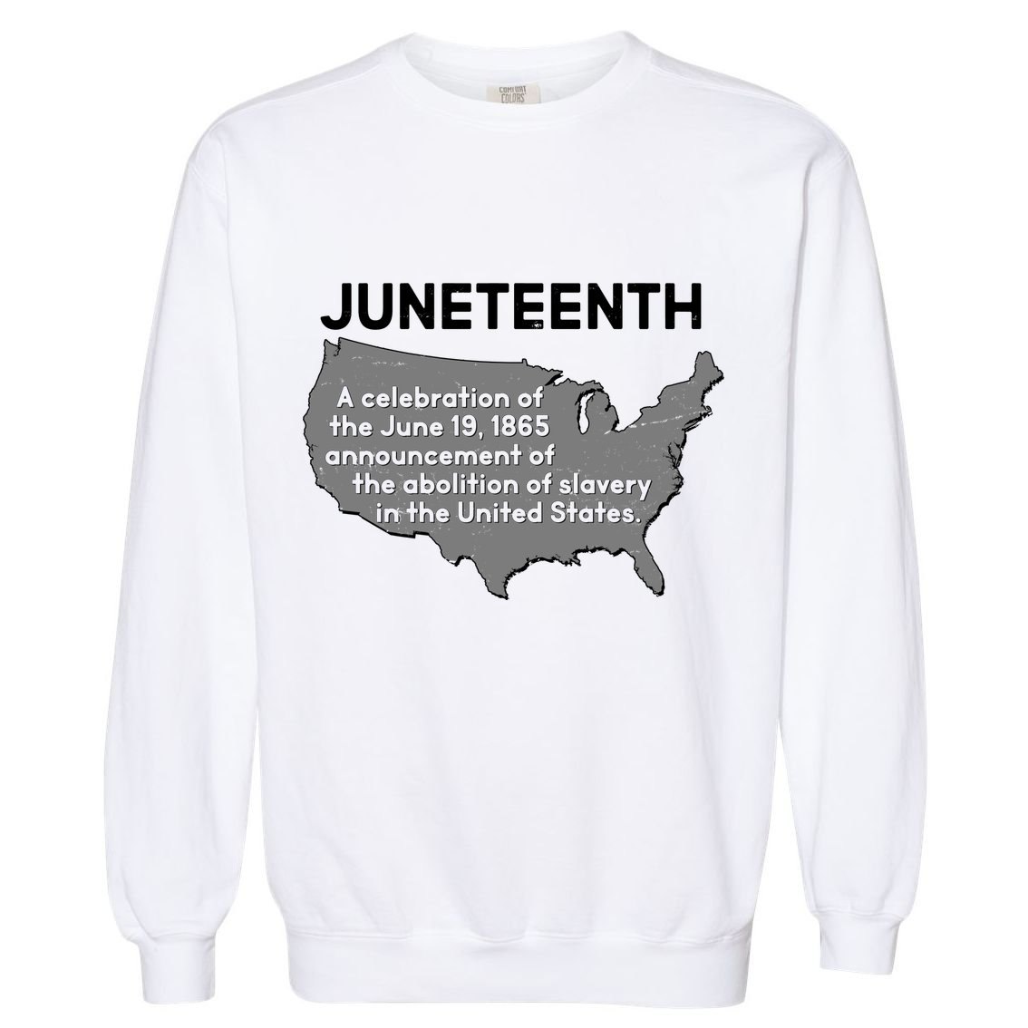 Juneteenth African American Black US History Garment-Dyed Sweatshirt