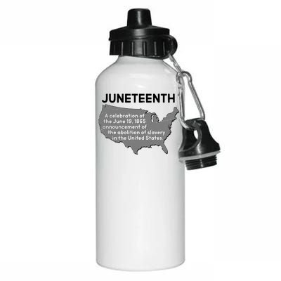 Juneteenth African American Black US History Aluminum Water Bottle