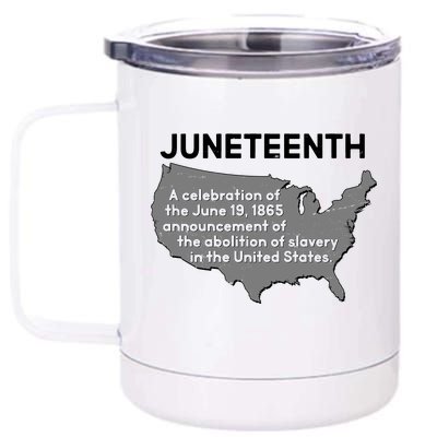 Juneteenth African American Black US History 12 oz Stainless Steel Tumbler Cup