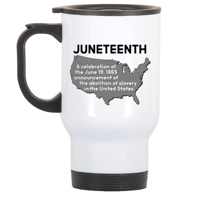 Juneteenth African American Black US History Stainless Steel Travel Mug