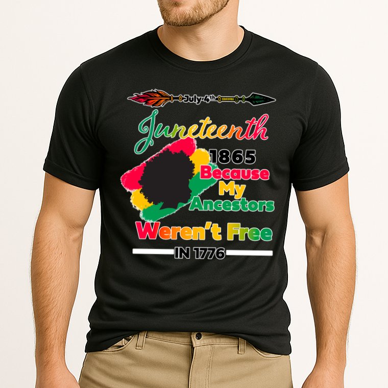 Juneteenth Because My Ancestor Weren't Free 1776 Performance Shirt