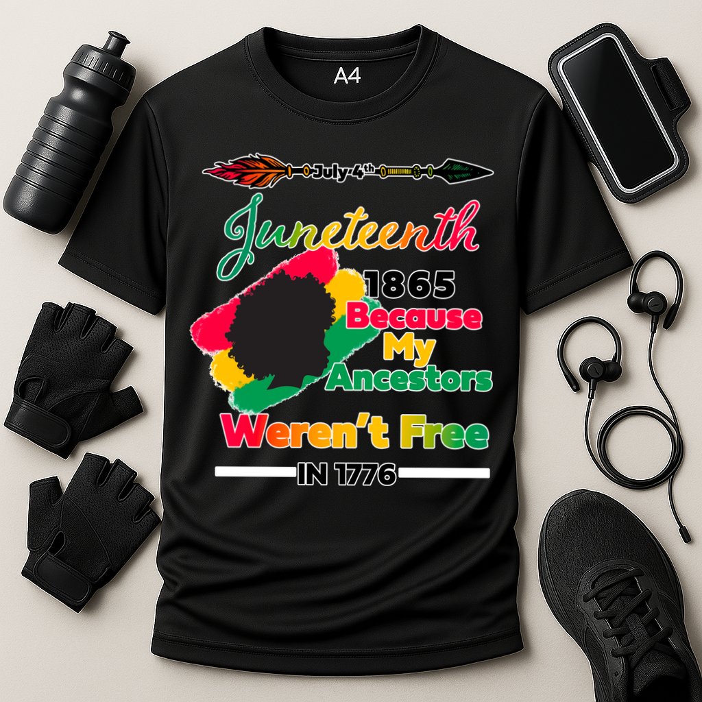 Juneteenth Because My Ancestor Weren't Free 1776 Performance Shirt