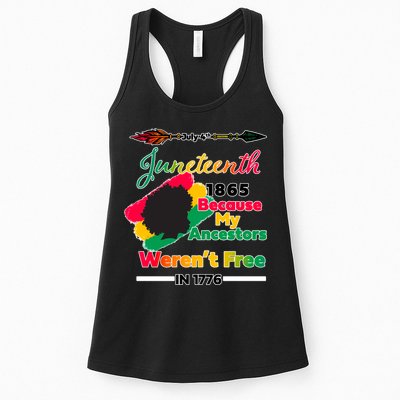 Juneteenth Because My Ancestor Weren't Free 1776 Womens Tank Top