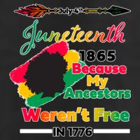 Juneteenth Because My Ancestor Weren't Free 1776 Golf Towel