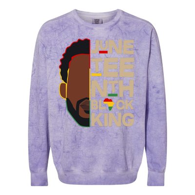 Juneteenth Black King June 19 1865 Colorblast Crewneck Sweatshirt