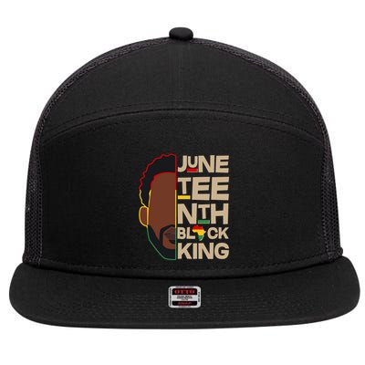 Juneteenth Black King June 19 1865 7 Panel Mesh Trucker Snapback Hat