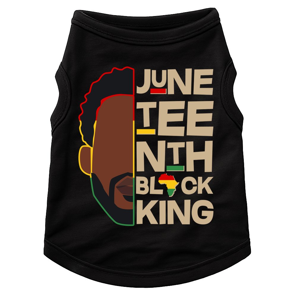 Juneteenth Black King June 19 1865 Doggie Tank