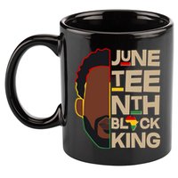 Juneteenth Black King June 19 1865 11oz C Handle Ceramic Mug