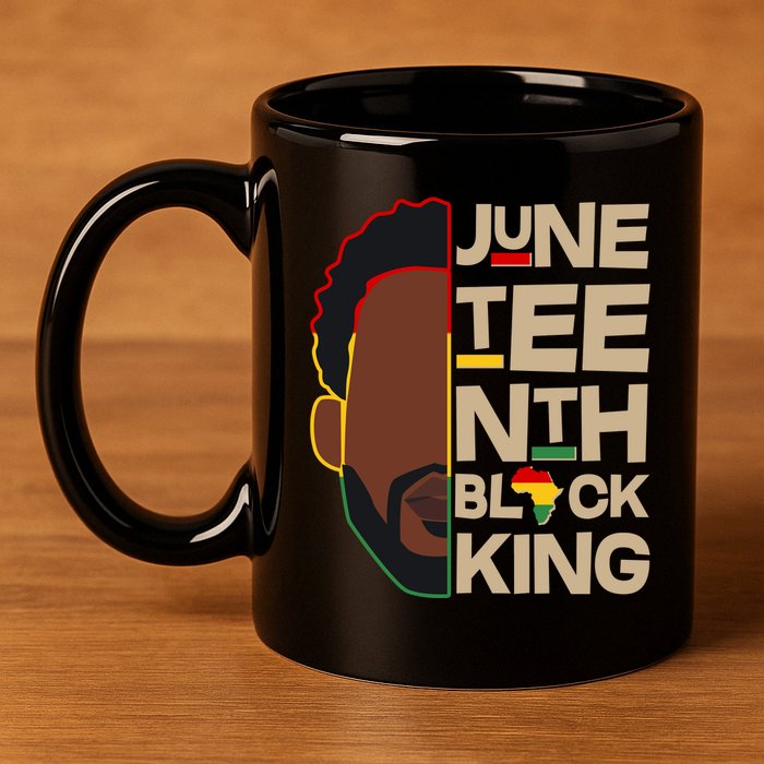 Juneteenth Black King June 19 1865 11oz C Handle Ceramic Mug