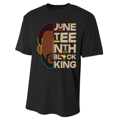 Juneteenth Black King June 19 1865 Performance Sprint T-Shirt