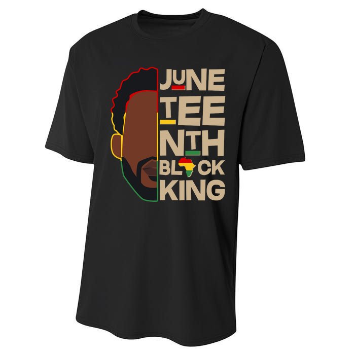 Juneteenth Black King June 19 1865 Performance Sprint T-Shirt