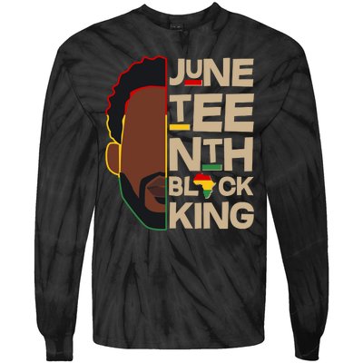 Juneteenth Black King June 19 1865 Tie-Dye Long Sleeve Shirt