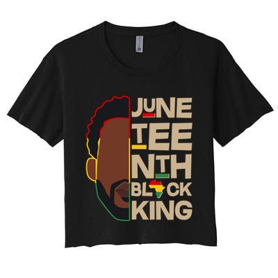 Juneteenth Black King June 19 1865 Crop Top
