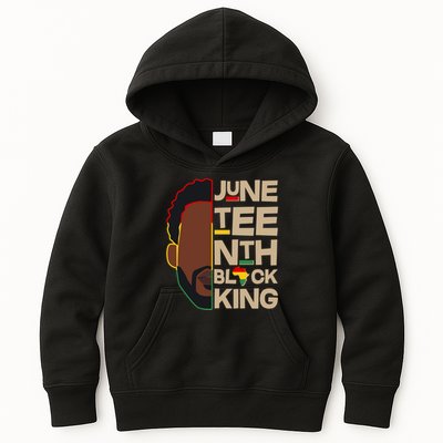 Juneteenth Black King June 19 1865 Kids Hoodie