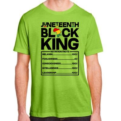 Juneteenth Black King Nutrition Facts Adult ChromaSoft Performance T-Shirt