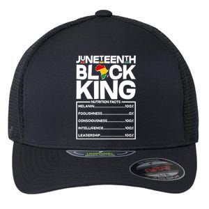 Juneteenth Black King Nutrition Facts Flexfit Unipanel Trucker Cap