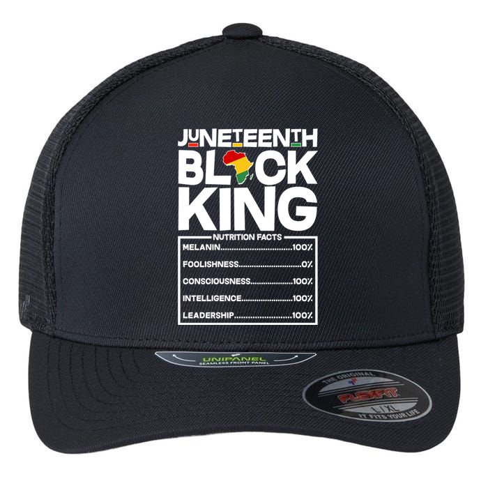 Juneteenth Black King Nutrition Facts Flexfit Unipanel Trucker Cap